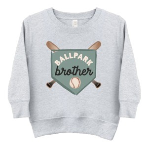 The Juniper Shop Ballpark Brother Toddler Sweatshirt - 1 of 4