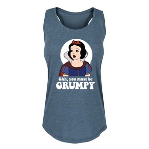 Women's - Disney Princess - You Must Be Grumpy Graphic Racerback Tank - 1 of 4