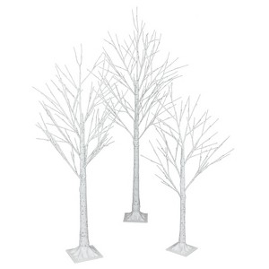 Christmas Tree, Prelit Christmas Tree – 4ft 48LED Snowy White Artificial Tree with Stand, Lightweight Easy Assembly for Holiday Decoration - 1 of 4