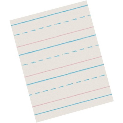 School Smart Zaner-Bloser Paper, 3/8 Inch Ruled, 8 x 10-1/2 Inches, 500 Sheets