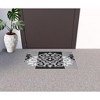 HomeRoots 18" X 30" Beige and White Coir Damask Outdoor Door Mat - 2 of 4