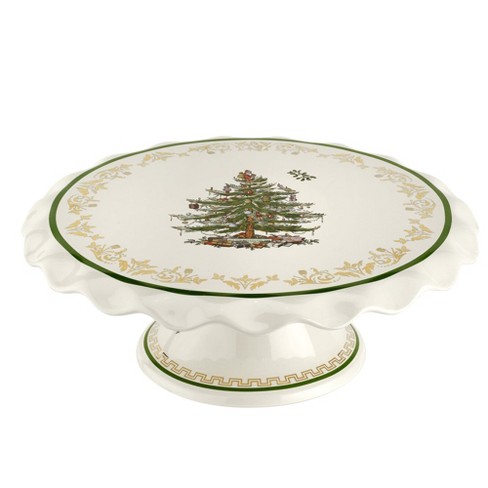 Christmas discount cake plates