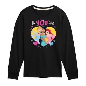 Girls' - Disney Princess - BeYOUtiful Long Sleeve Graphic T-Shirt - 1 of 4