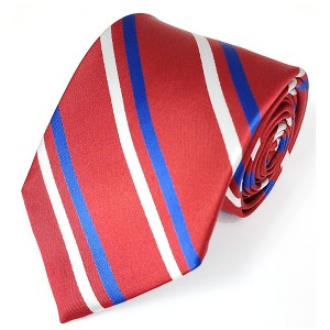 Men's Stripe 3.25 Inch Wide And 58 Inch Long Woven Neckties - 1 of 4