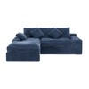 Dolonm 98'' Modular Sectional Sofa,Convertible Sponge Compression Sofas,Deep Seat L-Shape Sofa Couch with Chaise,for Living Room, Bedroom - 2 of 4