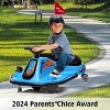 24V Kids Electric Drift Kart, 2-Speed Ride On Car w/360° Spins, Music, Lights, Flags, 5MPH, for Ages 3+ - 4 of 4
