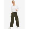 ellos Plus Size Wide Leg French Terry Sweatpant - 3 of 4