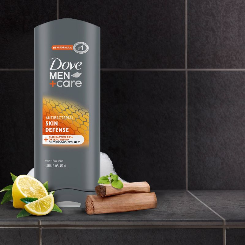 Dove Men+Care Skin Defense Antibacterial Body Wash Soap - 18 fl oz, 6 of 7
