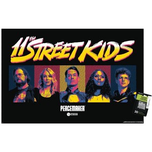 Trends International DC Studios Peacemaker: Season 2 (2025) - 11th Street Kids Unframed Wall Poster Print Clear Push Pins Bundle 22.375" x 34" - 1 of 4