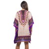 Riviera Sun Womens Short Caftan Dress with African Dashiki Print - 3 of 3