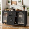 Hommoo 59" Modern Sideboard Buffet with 2 Acrylic Doors and 3 Drawers - 4 of 4
