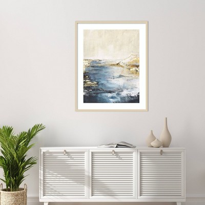 Astonish 3 Svelte Natural Framed Abstract Giclee Print