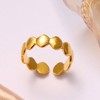 Anna-Kaci Bohemian Gold Shell Starfish Adjustable Rings for Women ummer Ocean Punk Jewelry - 2 of 4