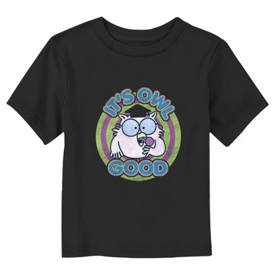 Toddler's Tootsie Roll Mr. Owl It's Owl Good T-shirt - Black - 5t : Target