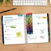 HARDCOVER 2026 Planner, 8.5"x11": 14 Months (Nov 2025-Dec 2026), Daily/Weekly/Monthly,  Bookmark, Pocket Folder w Sticky Notes (Black Tree Seasons) - 3 of 4