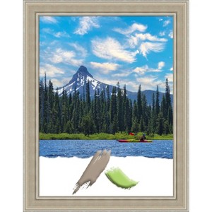 Amanti Art Mezzo Silver Wood Picture Frame - 1 of 4