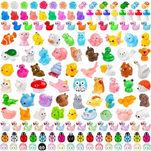 42-Piece Mini Resin Animal Figurines Set, 42 Unique Styles for Fairy Garden and Dollhouse Scene Decor - 1 of 4