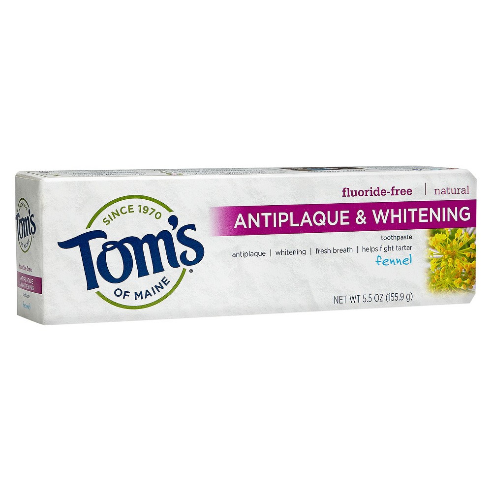 UPC 077326830758 product image for Tom's of Maine Antiplaque & Whitening Fennel Natural Toothpaste - 5.5oz | upcitemdb.com
