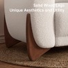 Modern Boucle Fabric Sofa Set - 1 Sofa and 2 chairs with Sleek Wooden Legs for Living Room or Home Office - Morden Fort - 4 of 4