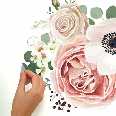 Fresh Floral Vinyl Peel and Stick Wall Decal Set - 7 Pieces