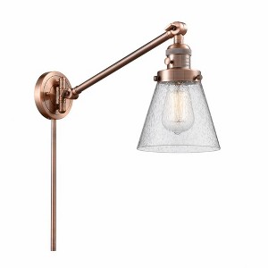 Cone - 1 Light Swing Arm Wall Sconce In Industrial Style-25 Inches Tall and 8 Inches Wide - 1 of 1