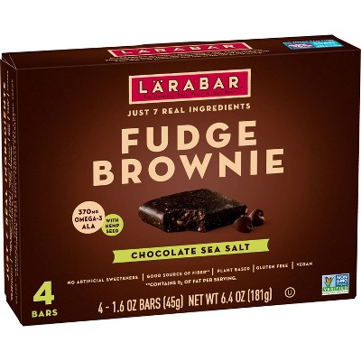 Larabar Chocolate Sea Salt Brownie Snack Bar - 4ct/6.4oz
