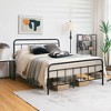 Costway Queen Size Heavy Duty Metal Bed Frame Headboard Platform Mattress Foundation - 2 of 4