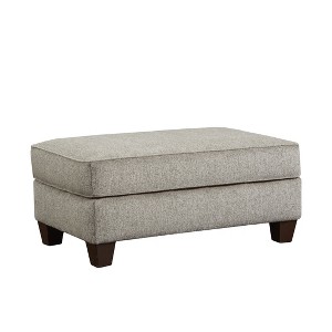 CAVINAS Bench Upholstered End of Bed Fabric Cocktail Ottoman - 1 of 4