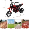 coucheta 24V Electric Dirt Bike for Kids, 350W Electric Off-Road Motorcross with 3-Speed Modes, Maximum Load 135Lbs, for Girls and Boys - 3 of 4