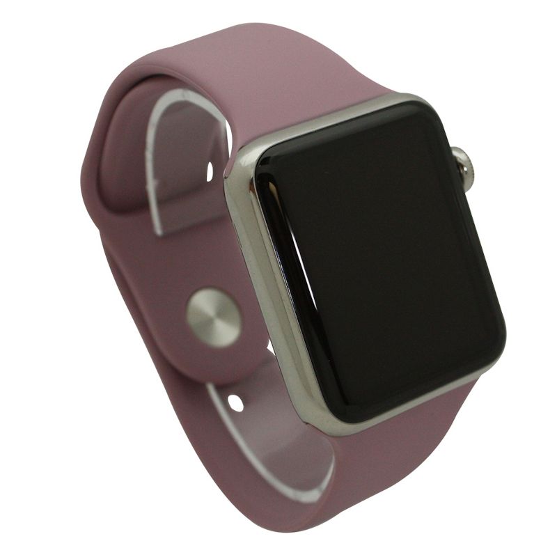 Olivia Pratt Solid Silicone Apple Watch Band Medium to Large Size Wrist M/L only.  Made for 6.5 to 8.5 inch Wrists., 4 of 8