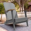 Moda Furnishings Wood Outdoor Adirondack Chair - 2 of 4