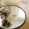 BEAUTYPEAK Beaded Round Wall Mirror Decorative Vanity Bathroom Mirror with Resin Frame - 4 of 4