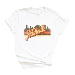 Simply Sage Market Women's Nashville Stripes Short Sleeve Graphic Tee - 1 of 2