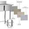 Garvee Freestanding Sink, Commercial Stainless Steel Sink,Compartment Sink, Prep & Utility Sink for Home, Restaurant, Laundry, Garage, Outdoor - 4 of 4