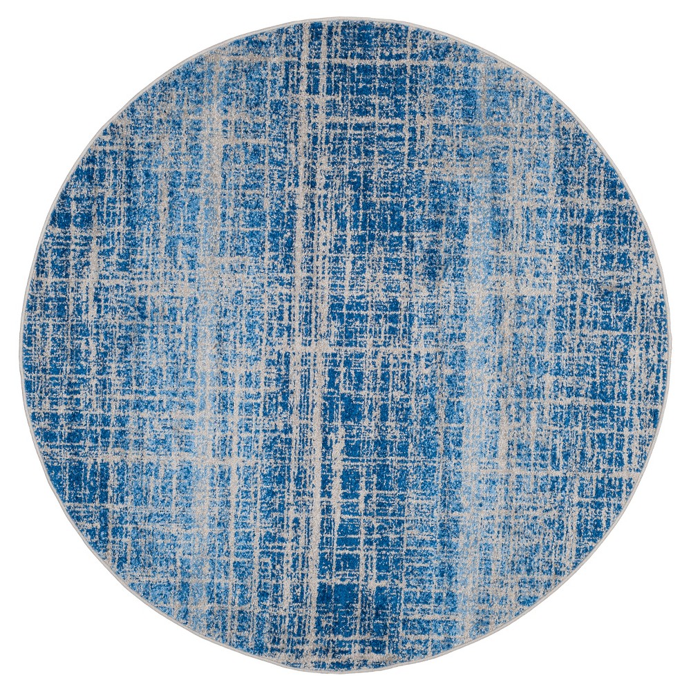 Adirondack Rug - Blue/Silver - (6'x6' Round) - Safavieh