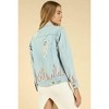 Women's Some Like it Hot Distressed Jacket - Honey Punch - 3 of 3