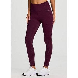RBX Active Women's Fleece Lined Legging, Fitted Quick Drying Workout Running Hiking Pants with Zipper Pockets - 1 of 4