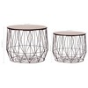 vidaXL Coffee Table 2 pcs Round End Table Sofa Table Living Room Furniture - 4 of 4