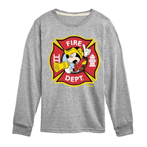 Boys' - Disney - Firefighter Mickey Long Sleeve Graphic T-Shirt - image 1 of 4