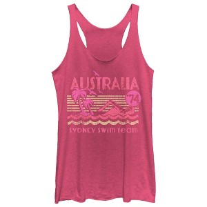 Women's Lost Gods Australia Swim Team Racerback Tank Top - 1 of 3