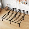 Twin Size/Full Size/Queen/King Size Bed Frame, 6"/8"/14 " High Platform Bed Frame, w/Storage Space, Heavy Duty Steel Slat Support - 4 of 4