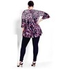 Avenue Women's Plus Size Leona Zip Top - 3 of 4