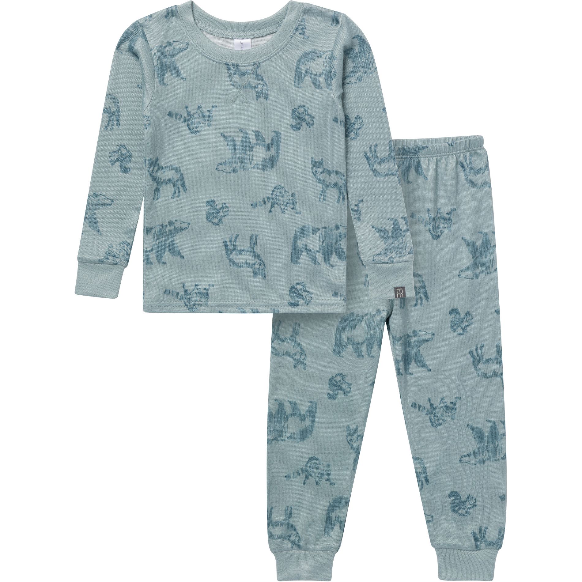 Modern Moments by Gerber Toddler Boys' 2-Piece Snug Fitting Footless Pajama Set, Light Blue, 5T
