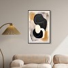 Art Remedy Milk Butterscotch and Dark Chocolate Brown Earthy Abstract Wall Art Framed - 2 of 4