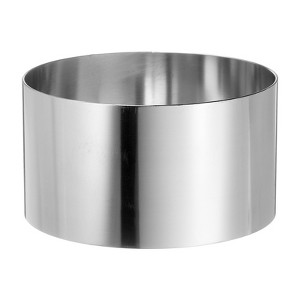 Unique Bargains Stainless Steel Seamless Nonstick Mirror Coating Round Cake Ring - 1 of 4