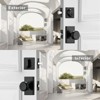 Itopfox Black Interior & Exterior Door Knob with Deadbolt Lock Set, Heavy Duty Secure Entry Knob for Home Security - 2 of 4