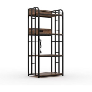COZONY 4 Tier Bakers Rack, Heavy Duty Metal Frame Freestanding Microwave Stand for Kitchen Living Room Garage - 1 of 4