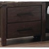 Gulches Bedroom Nightstand: Dark Brown, 2 Drawers, and Supportive Legs - 3 of 4