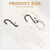 Unique Bargains PU Leather Camping Kitchen Bathroom Multi-Purpose Utility S Hooks - 2 of 4
