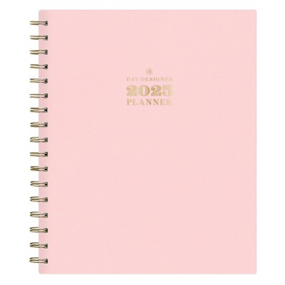 Day Designer 2025 Weekly/Monthly Planner 9.25"x7.87" Wirebound Blush: Calendar, Goal Planner, Adult Stationery